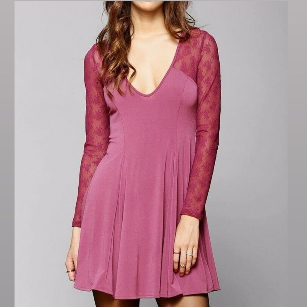 UO Kimchi Blue Lace Back Skater Dress